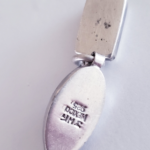 Vintage Mexico 925 Black Onyx & Sterling Silver Bracelet - Picture 6 of 13